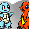 Expressive Squirtle and Charmander