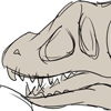 Pecan + T-rex Skull